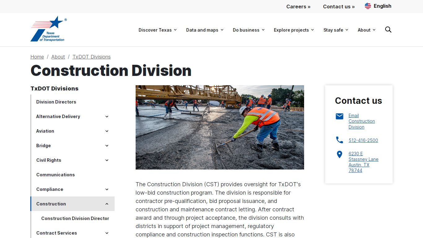 Construction - Texas Department of Transportation